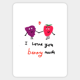 I love you berry much Sticker